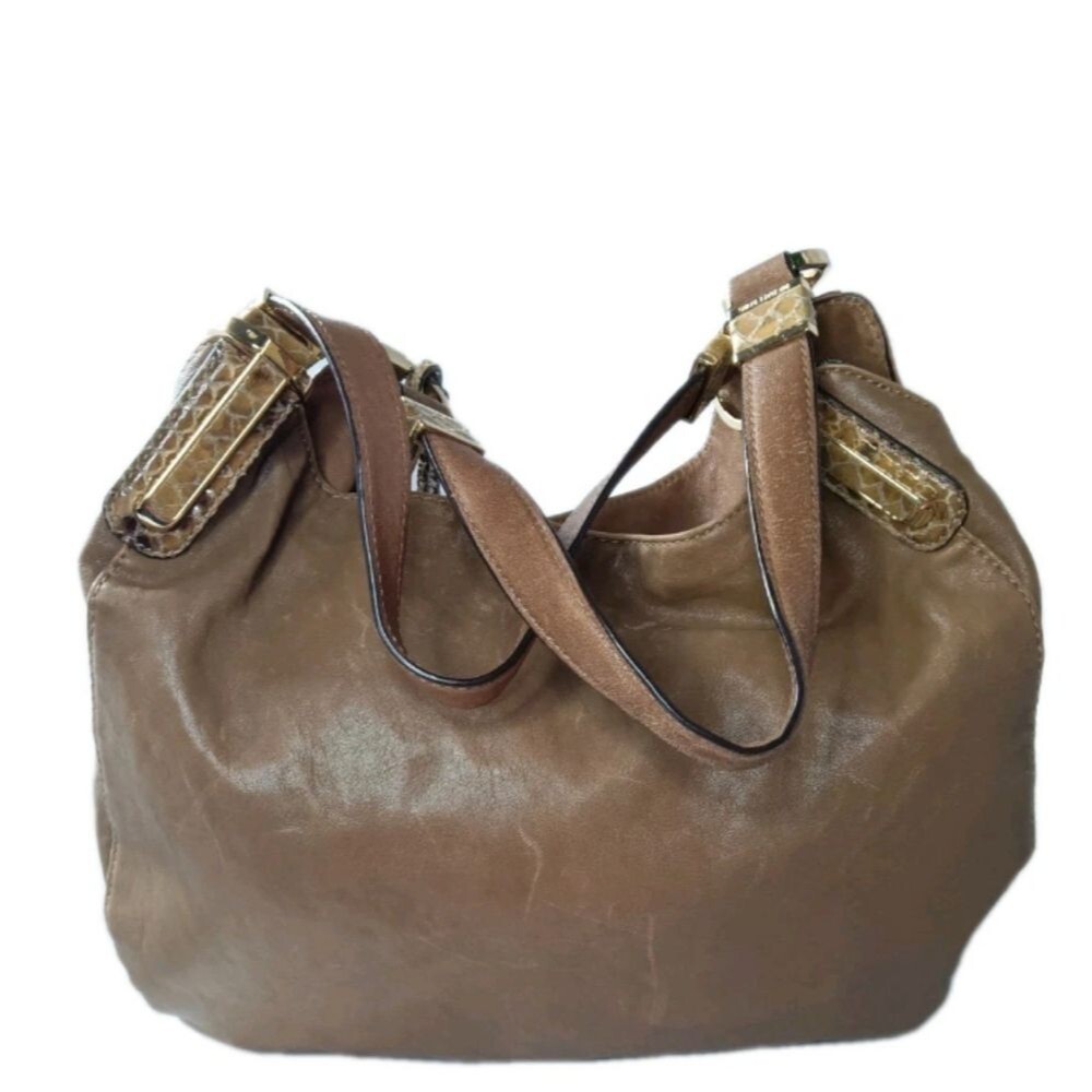 Michael Kors Leather Shoulder Tote Large Handbag Retail $375 - Picture 7 of 11